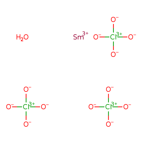 [O-][Cl](=O)(=O)=O.[O-][Cl](=O)(=O)=O.[O-][Cl](=O)(=O)=O.O.[Sm+3]