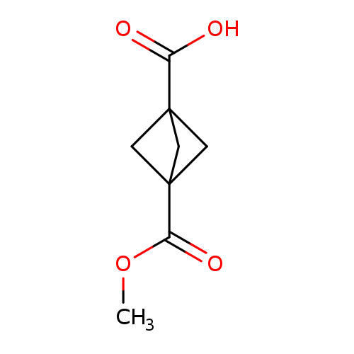 COC(=O)C12CC(C1)(C2)C(=O)O