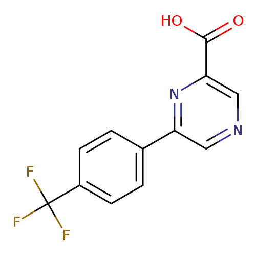 OC(=O)c1cncc(n1)c1ccc(cc1)C(F)(F)F