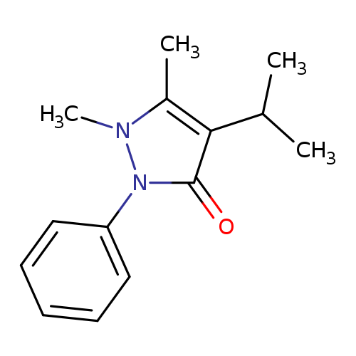 CC(c1c(C)n(n(c1=O)c1ccccc1)C)C
