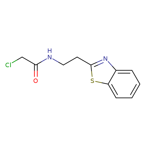 ClCC(=O)NCCc1nc2c(s1)cccc2