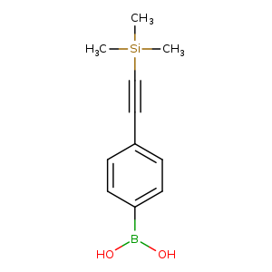 OB(c1ccc(cc1)C#C[Si](C)(C)C)O