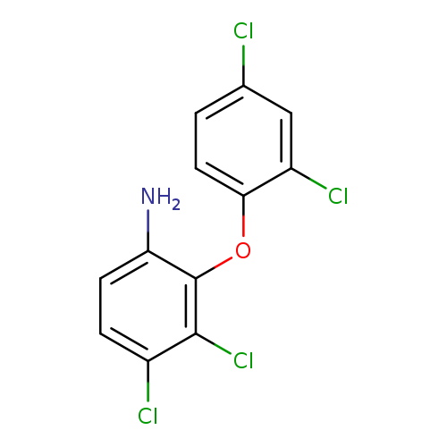 Clc1ccc(c(c1)Cl)Oc1c(N)ccc(c1Cl)Cl