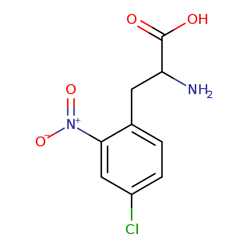 OC(=O)C(Cc1ccc(cc1[N+](=O)[O-])Cl)N