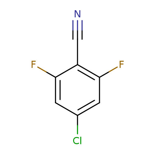 N#Cc1c(F)cc(cc1F)Cl