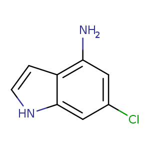 Clc1cc(N)c2c(c1)[nH]cc2