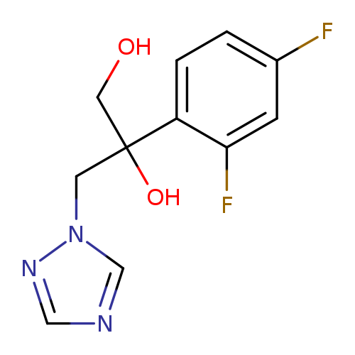 OCC(c1ccc(cc1F)F)(Cn1cncn1)O