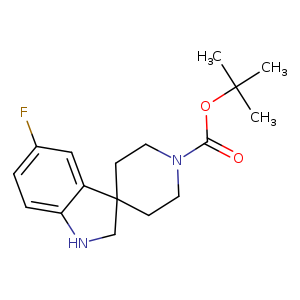Fc1ccc2c(c1)C1(CCN(CC1)C(=O)OC(C)(C)C)CN2