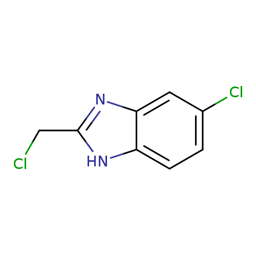 ClCc1nc2c([nH]1)ccc(c2)Cl