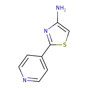 Nc1csc(n1)c1ccncc1