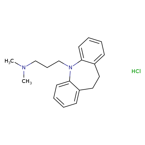 CN(CCCN1c2ccccc2CCc2c1cccc2)C.Cl