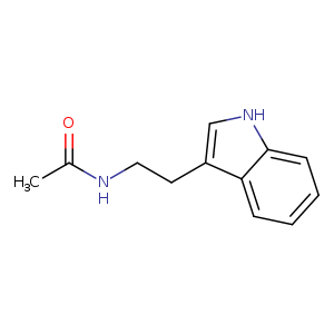 CC(=O)NCCc1c[nH]c2c1cccc2