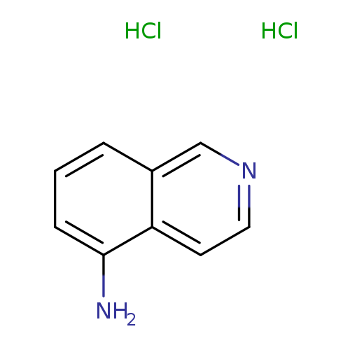 Nc1cccc2c1ccnc2.Cl.Cl