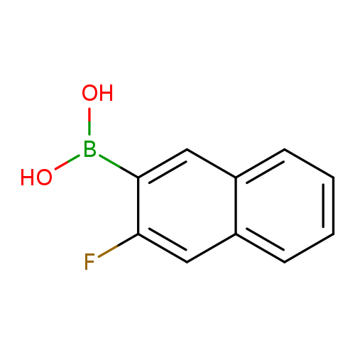 OB(c1cc2ccccc2cc1F)O