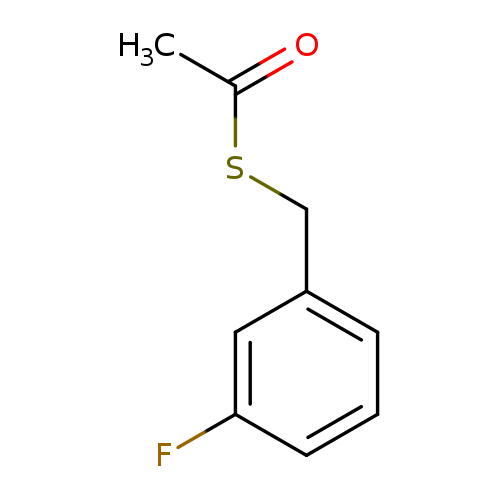 CC(=O)SCc1cccc(c1)F