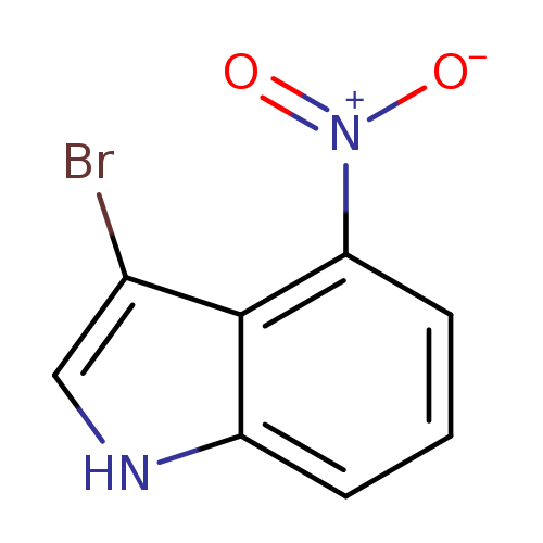 [O-][N+](=O)c1cccc2c1c(Br)c[nH]2