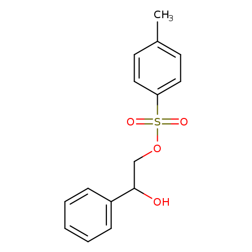 Cc1ccc(cc1)S(=O)(=O)OCC(c1ccccc1)O