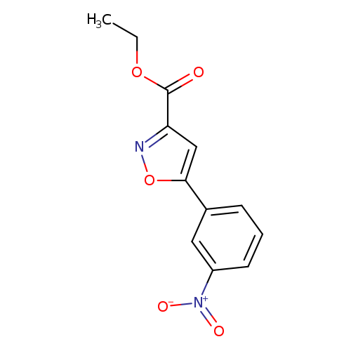CCOC(=O)c1noc(c1)c1cccc(c1)[N+](=O)[O-]
