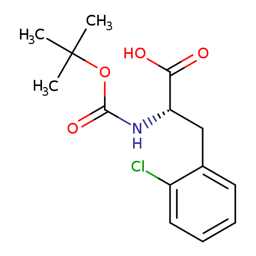 O=C(OC(C)(C)C)N[C@H](C(=O)O)Cc1ccccc1Cl