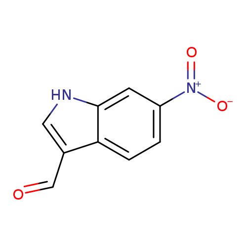 O=Cc1c[nH]c2c1ccc(c2)[N+](=O)[O-]