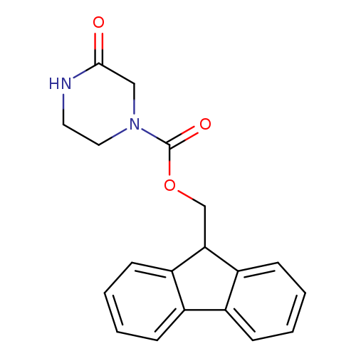 O=C1NCCN(C1)C(=O)OCC1c2ccccc2c2c1cccc2