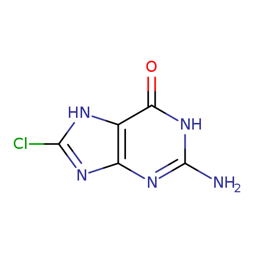 Nc1nc2nc([nH]c2c(=O)[nH]1)Cl