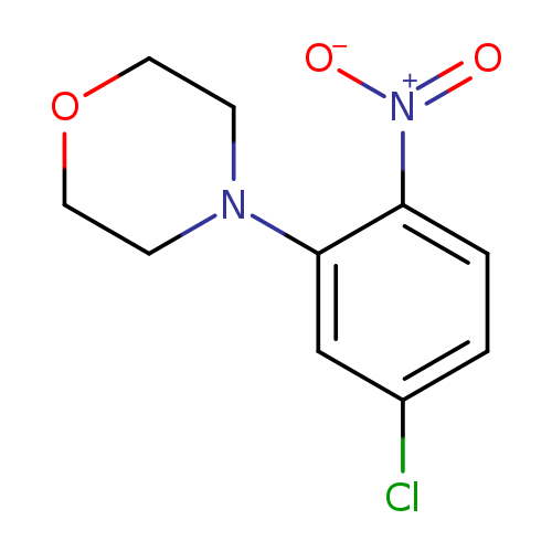 Clc1ccc(c(c1)N1CCOCC1)[N+](=O)[O-]