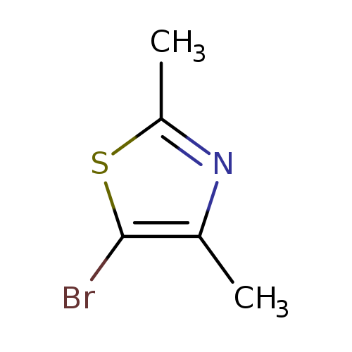 Cc1sc(c(n1)C)Br