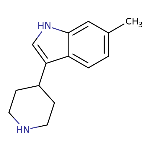 Cc1ccc2c(c1)[nH]cc2C1CCNCC1