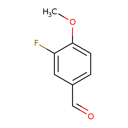 O=Cc1ccc(c(c1)F)OC