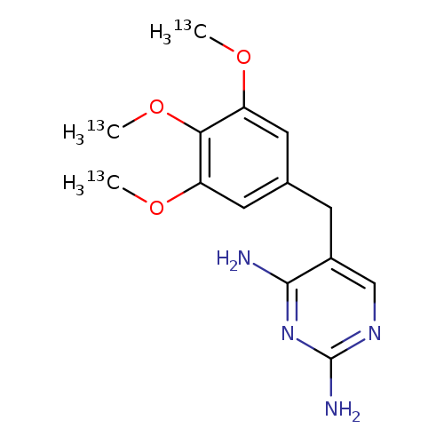 [13CH3]Oc1cc(Cc2cnc(nc2N)N)cc(c1O[13CH3])O[13CH3]