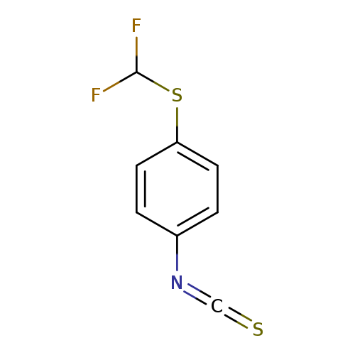 S=C=Nc1ccc(cc1)SC(F)F