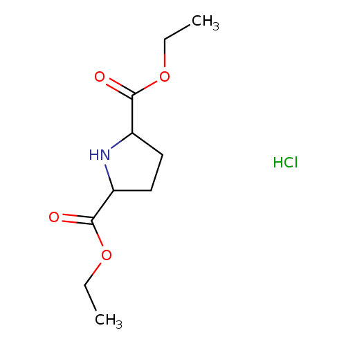 CCOC(=O)C1CCC(N1)C(=O)OCC.Cl