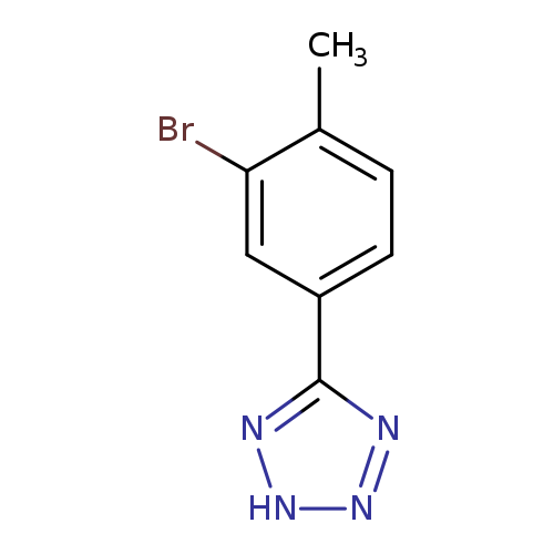 Cc1ccc(cc1Br)c1n[nH]nn1