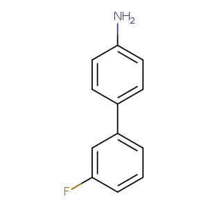 Nc1ccc(cc1)c1cccc(c1)F