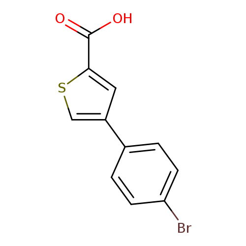 Brc1ccc(cc1)c1csc(c1)C(=O)O