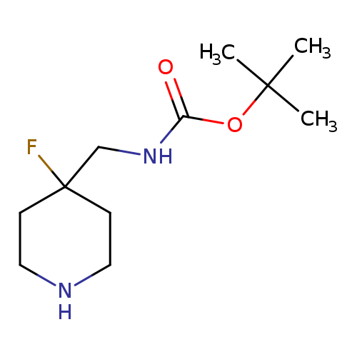 O=C(OC(C)(C)C)NCC1(F)CCNCC1