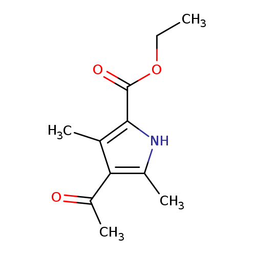 CCOC(=O)c1[nH]c(c(c1C)C(=O)C)C