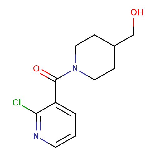 OCC1CCN(CC1)C(=O)c1cccnc1Cl