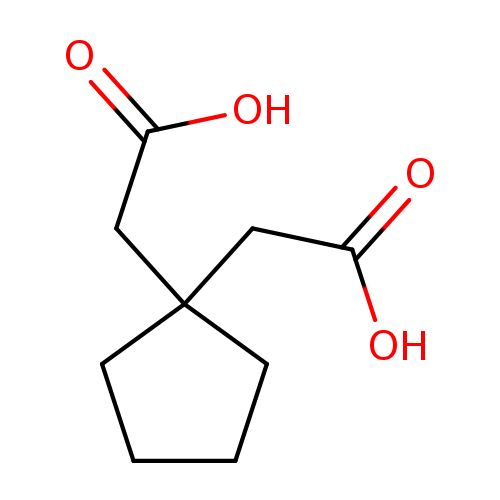 OC(=O)CC1(CCCC1)CC(=O)O