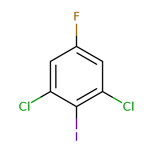 Fc1cc(Cl)c(c(c1)Cl)I