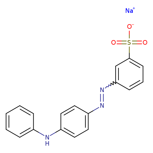[O-]S(=O)(=O)c1cccc(c1)N=Nc1ccc(cc1)Nc1ccccc1.[Na+]