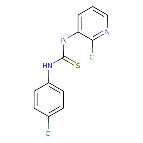 S=C(Nc1cccnc1Cl)Nc1ccc(cc1)Cl