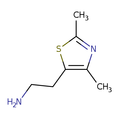 Cc1nc(sc1CCN)C