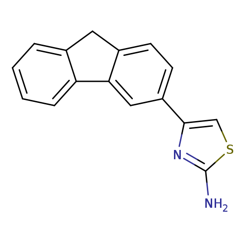 Nc1scc(n1)c1ccc2c(c1)c1ccccc1C2