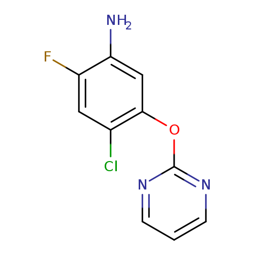 Clc1cc(F)c(cc1Oc1ncccn1)N