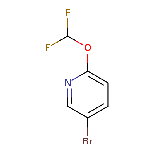 FC(Oc1ccc(cn1)Br)F