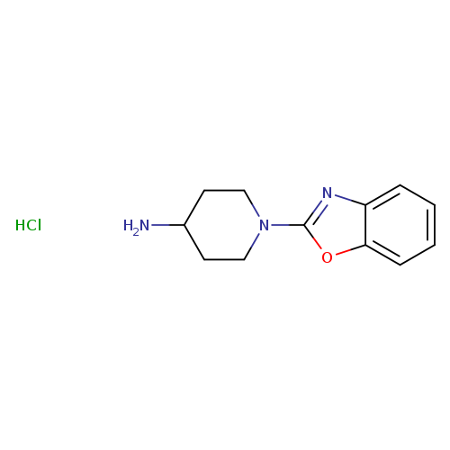 NC1CCN(CC1)c1nc2c(o1)cccc2.Cl