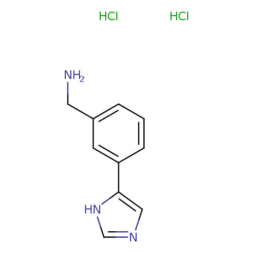 NCc1cccc(c1)c1cnc[nH]1.Cl.Cl