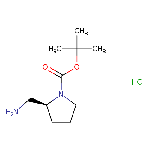NC[C@@H]1CCCN1C(=O)OC(C)(C)C.Cl